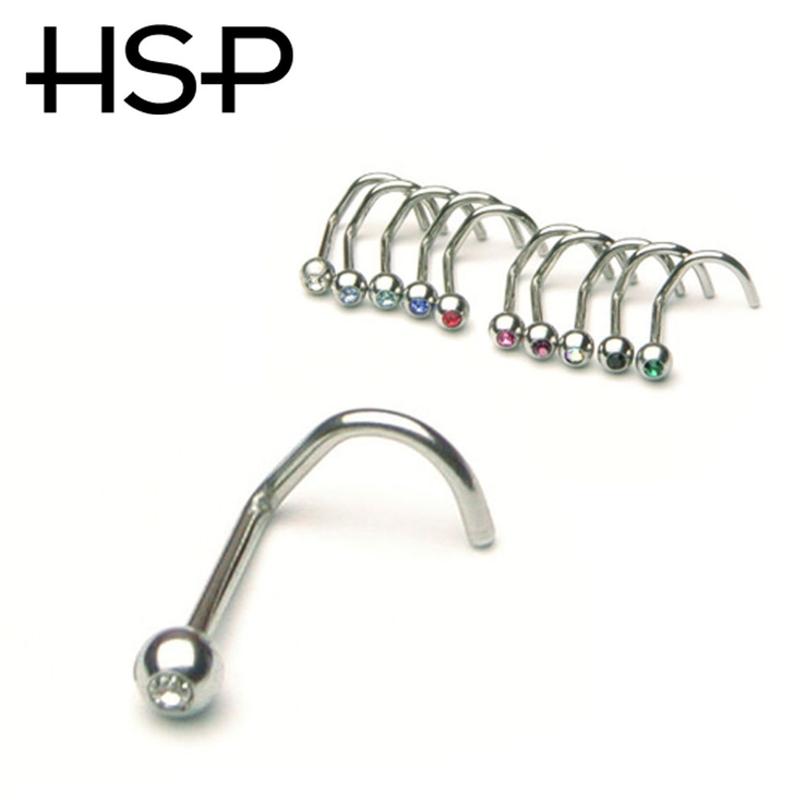 ノーズスクリュージュエルボール 18G【ボディピアス ボディーピアス | ピアス専門店HOMESLICEPRODUCTIONS | 詳細画像2 