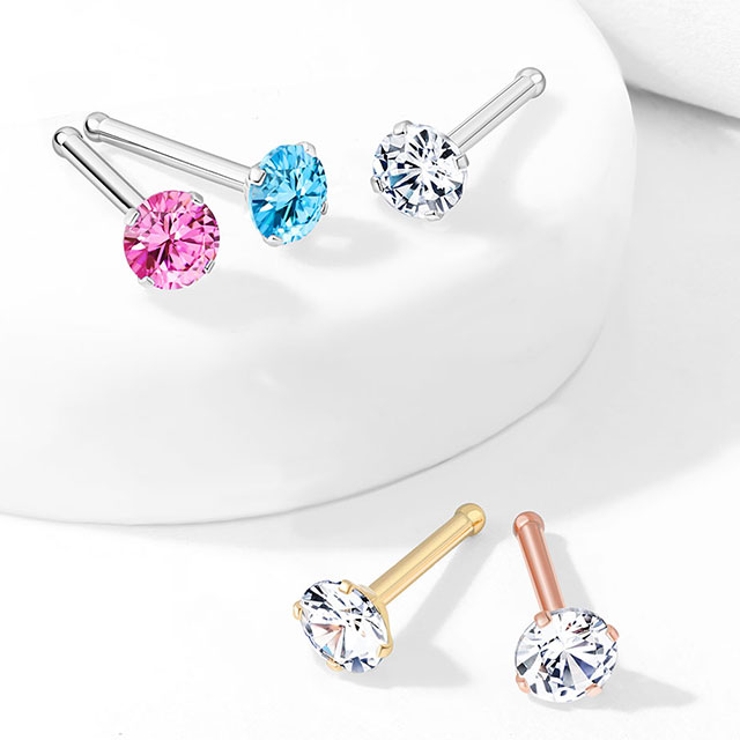 鼻ピアス CZジュエル ラウンド | ピアス専門店HOMESLICEPRODUCTIONS | 詳細画像9 