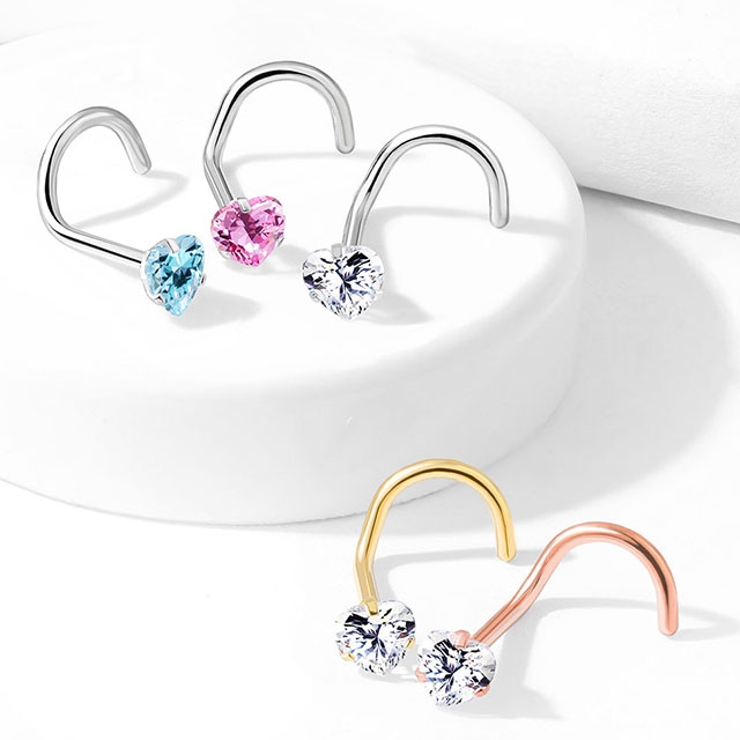 鼻ピアス CZジュエル ラウンド | ピアス専門店HOMESLICEPRODUCTIONS | 詳細画像12 