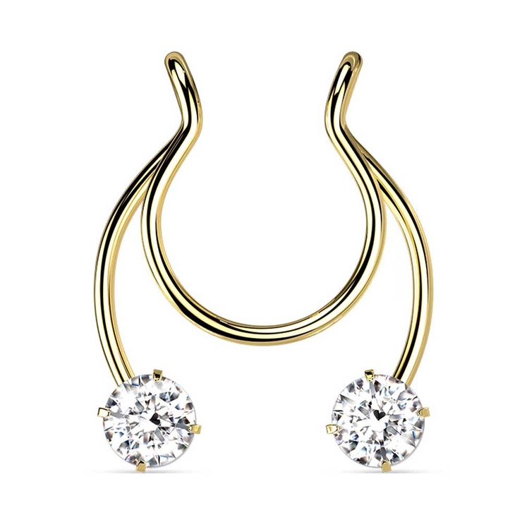 ゴールド | ボディピアス フェイク ノーズクリップ | ピアス専門店HOMESLICEPRODUCTIONS