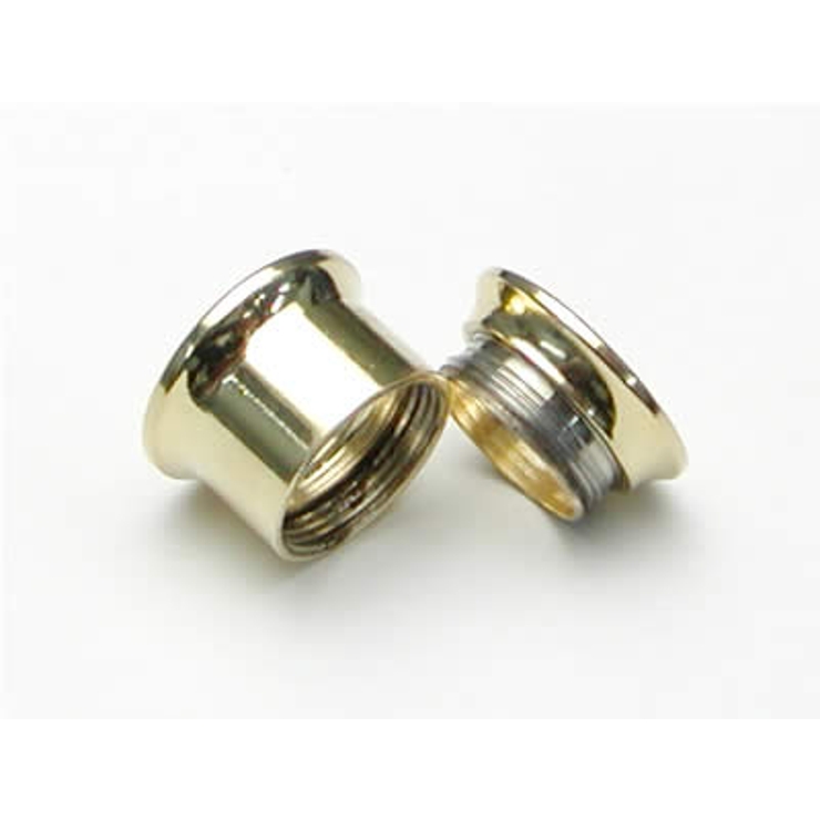 ゴールドダブルフレアイヤレット 14mm【ボディピアス ボディーピアス | ピアス専門店HOMESLICEPRODUCTIONS | 詳細画像3 