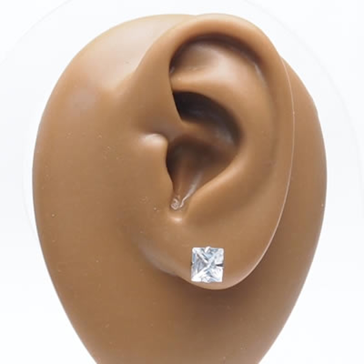 316Lサージカルステンレス スクエアジュエルピアス 6mm | ピアス専門店HOMESLICEPRODUCTIONS | 詳細画像3 