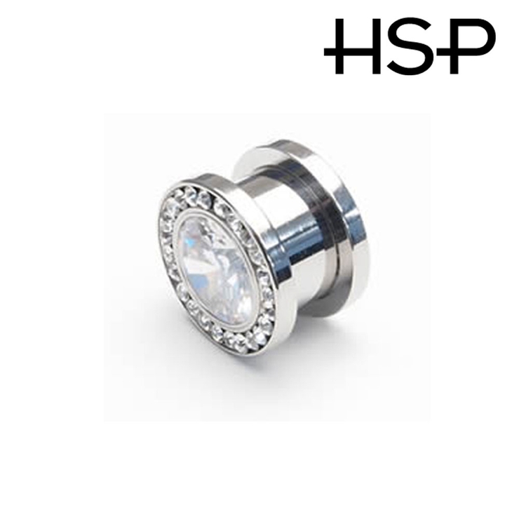 ラウンドジュエル＆CZフレッシュトンネル 12mm【ボディピアス ボディーピアス | ピアス専門店HOMESLICEPRODUCTIONS | 詳細画像2 