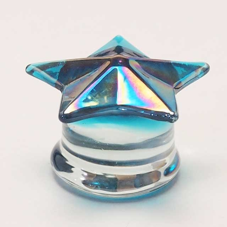 ボディピアス ブルーAB スターグラスプラグ | ピアス専門店HOMESLICEPRODUCTIONS | 詳細画像5 