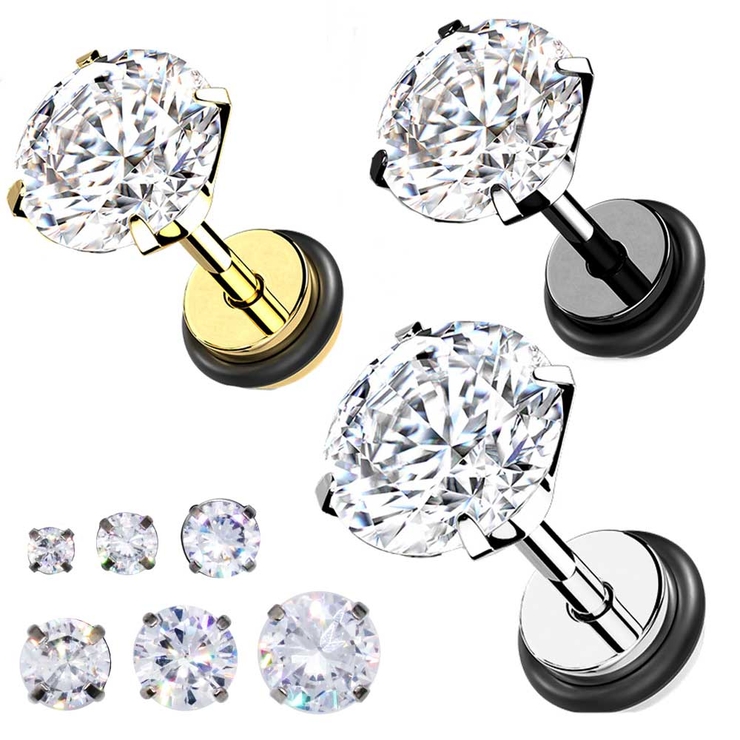 ボディピアス CZ プロング | ピアス専門店HOMESLICEPRODUCTIONS | 詳細画像1 