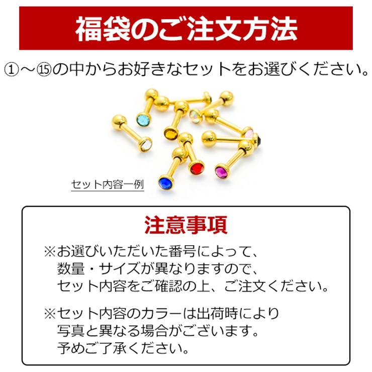 ピアス ボディピアス 福袋 | ピアス専門店HOMESLICEPRODUCTIONS | 詳細画像3 