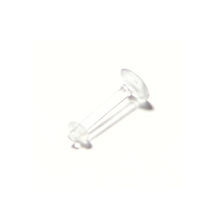 【透明ピアス】リテイナーラブレットスタッド 14G 軸長10mm | ピアス専門店HOMESLICEPRODUCTIONS | 詳細画像1 