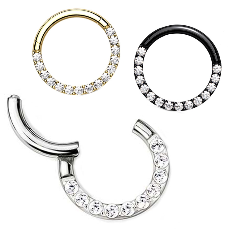 ボディピアス フロント CZジュエル | ピアス専門店HOMESLICEPRODUCTIONS | 詳細画像1 