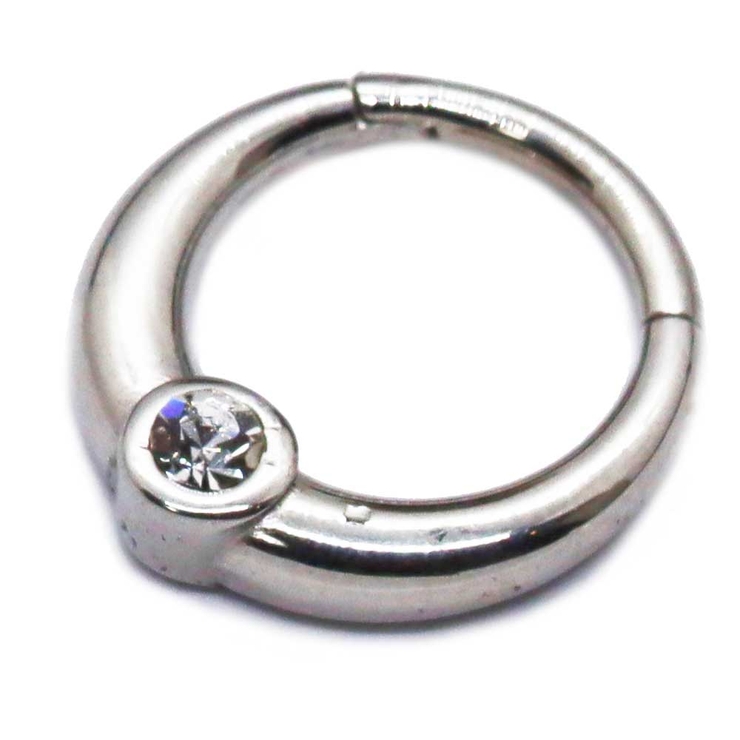 シルバー | ボディピアスCZ ジュエル センターフロント | ピアス専門店HOMESLICEPRODUCTIONS