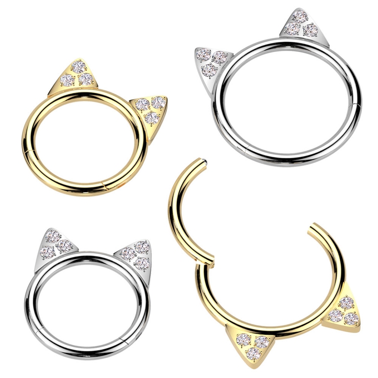 ボディピアス キャット 猫モチーフ | ピアス専門店HOMESLICEPRODUCTIONS | 詳細画像1 