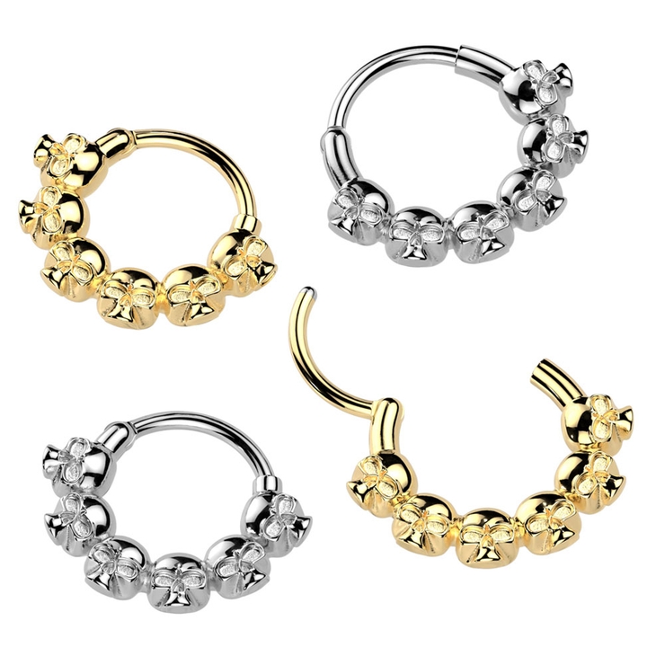 ボディピアス スカル セグメントリング | ピアス専門店HOMESLICEPRODUCTIONS | 詳細画像1 