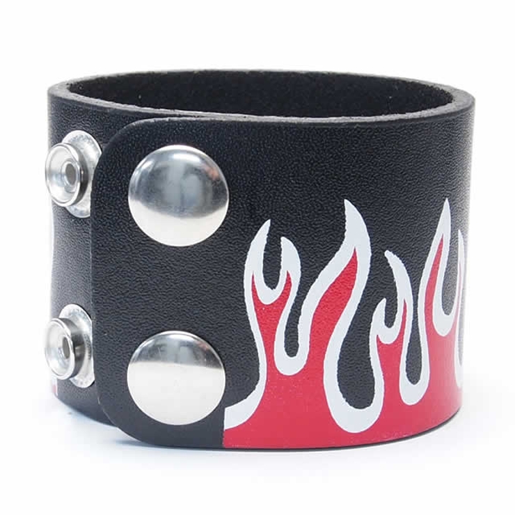 レザーブレスレット レッドフレーム【アクセサリー/革/メンズ】 | ピアス専門店HOMESLICEPRODUCTIONS | 詳細画像3 