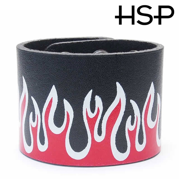 レザーブレスレット レッドフレーム【アクセサリー/革/メンズ】 | ピアス専門店HOMESLICEPRODUCTIONS | 詳細画像2 