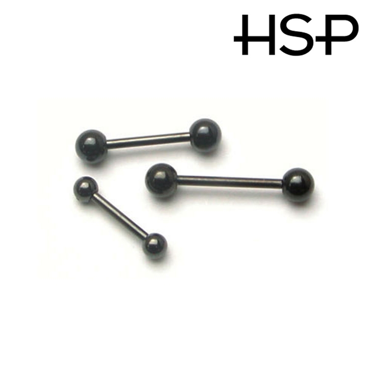 ブラックストレートバーベル 16G【ボディピアス ボディーピアス | ピアス専門店HOMESLICEPRODUCTIONS | 詳細画像2 