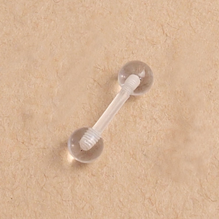 UV アクリルストレートバーベル16G【ボディピアス ボディーピアス | ピアス専門店HOMESLICEPRODUCTIONS | 詳細画像1 