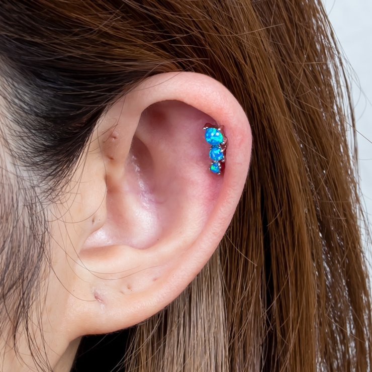 トリプルオパール ストレートバーベル 16G | ピアス専門店HOMESLICEPRODUCTIONS | 詳細画像13 