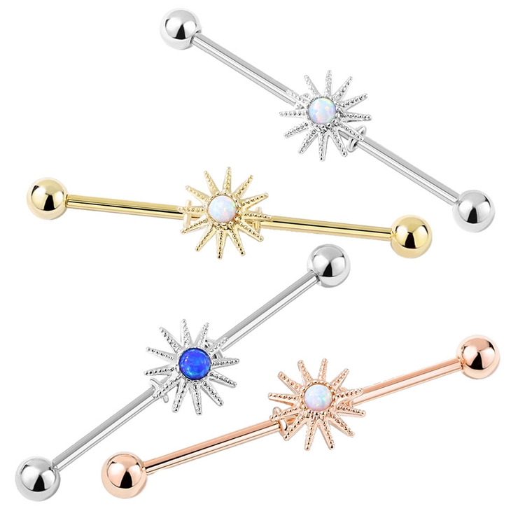 ボディピアス インダストリアル オパール | ピアス専門店HOMESLICEPRODUCTIONS | 詳細画像1 