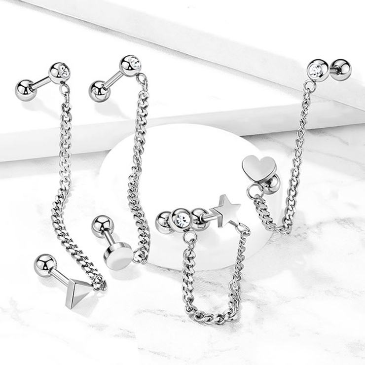 ボディピアス フラットトップバラエティ チェーン | ピアス専門店HOMESLICEPRODUCTIONS | 詳細画像3 