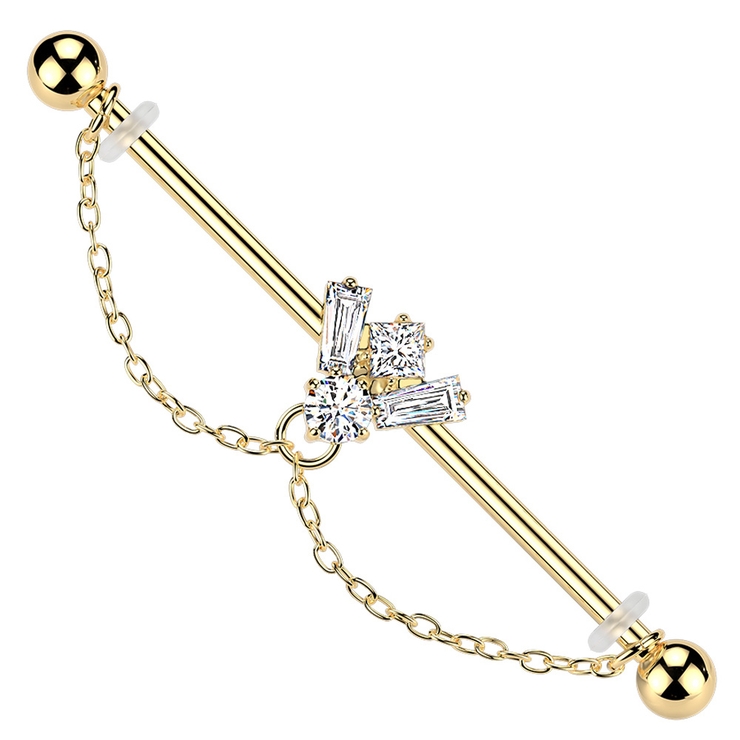 ゴールド | ボディピアス 14G インダストリアル | ピアス専門店HOMESLICEPRODUCTIONS