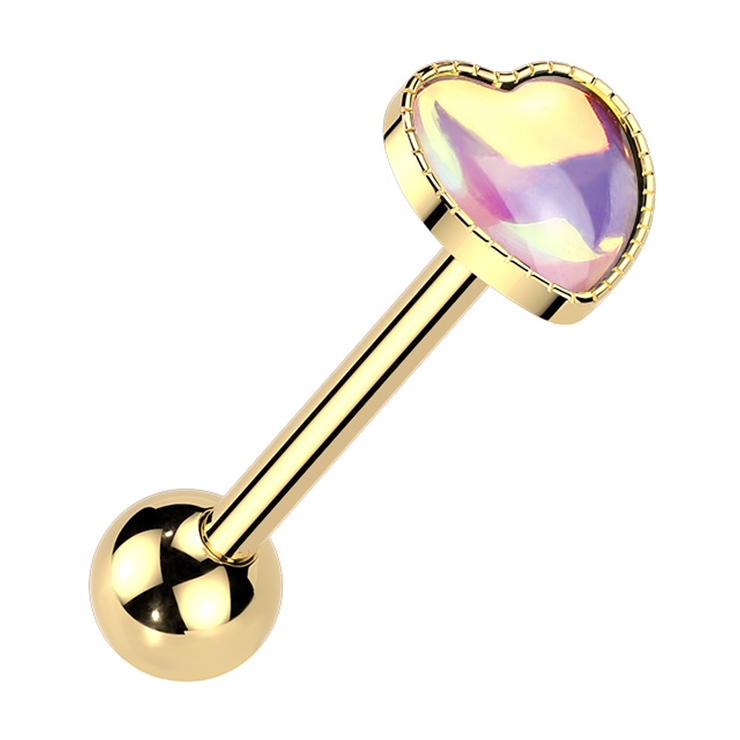 ゴールド×ピンク | ボディピアス 14G 舌ピアス | ピアス専門店HOMESLICEPRODUCTIONS