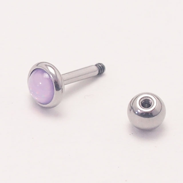 ブライトフラットストーン ストレートバーベル 16G | ピアス専門店HOMESLICEPRODUCTIONS | 詳細画像7 