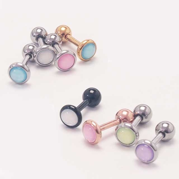 ブライトフラットストーン ストレートバーベル 16G | ピアス専門店HOMESLICEPRODUCTIONS | 詳細画像9 