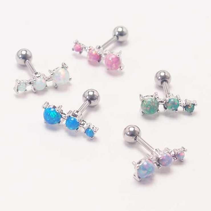 トリプルオパール ストレートバーベル 16G | ピアス専門店HOMESLICEPRODUCTIONS | 詳細画像8 