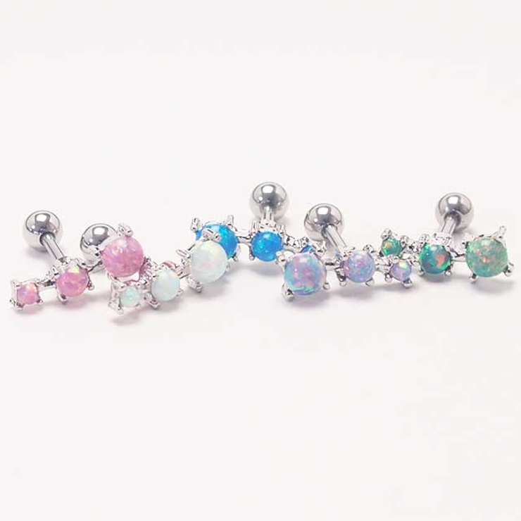 トリプルオパール ストレートバーベル 16G | ピアス専門店HOMESLICEPRODUCTIONS | 詳細画像9 