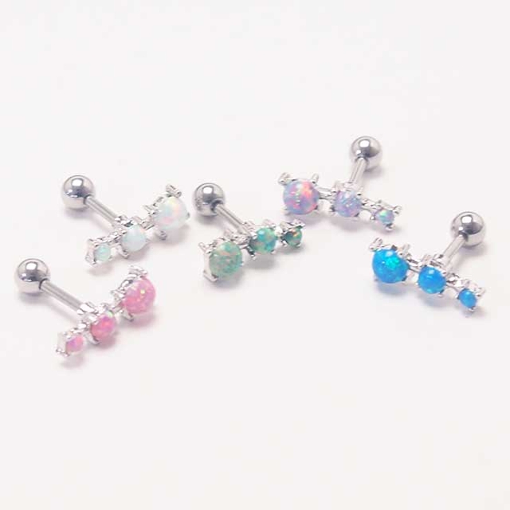 トリプルオパール ストレートバーベル 16G | ピアス専門店HOMESLICEPRODUCTIONS | 詳細画像10 