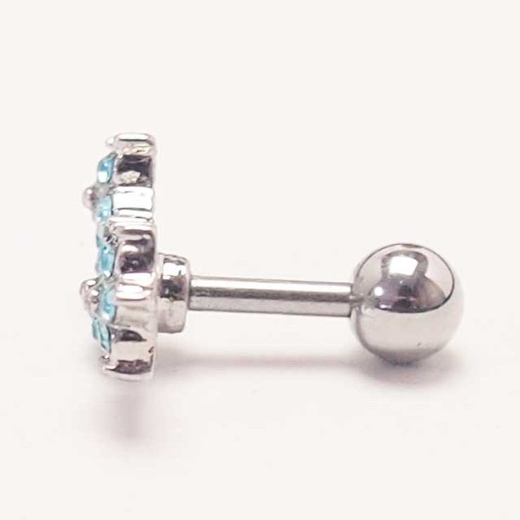 ボディピアス トリプル5クリスタルフラワー ストレートバーベル | ピアス専門店HOMESLICEPRODUCTIONS | 詳細画像4 