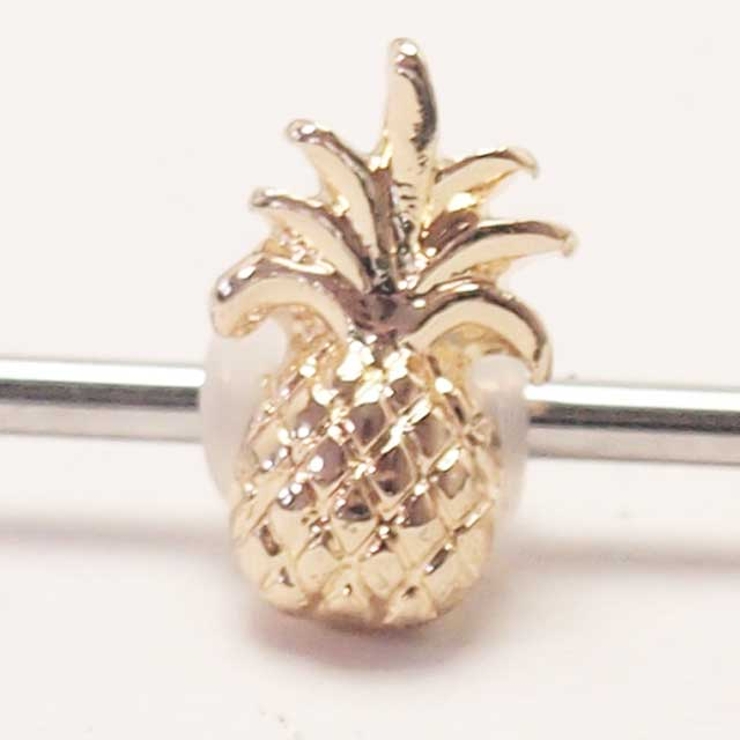 ボディピアス パイナップル インダストリアルストレートバーベル | ピアス専門店HOMESLICEPRODUCTIONS | 詳細画像5 