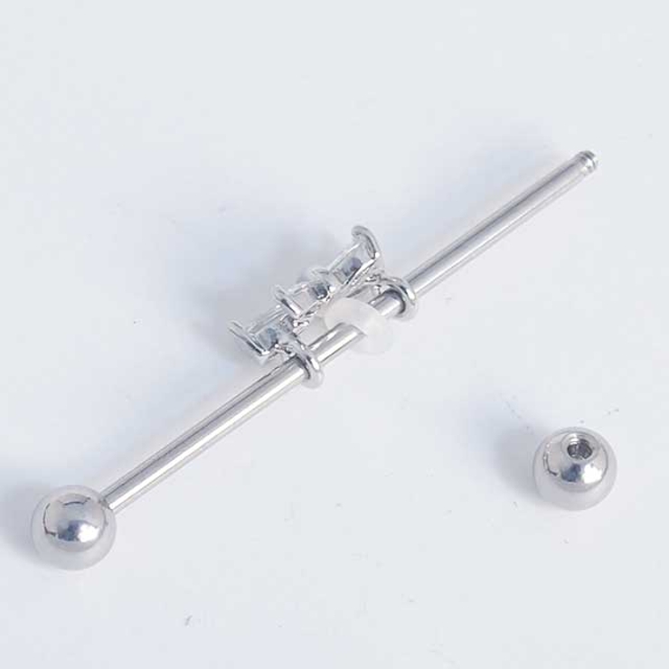 ボディピアス インダストリアル CZティアドロップ | ピアス専門店HOMESLICEPRODUCTIONS | 詳細画像5 