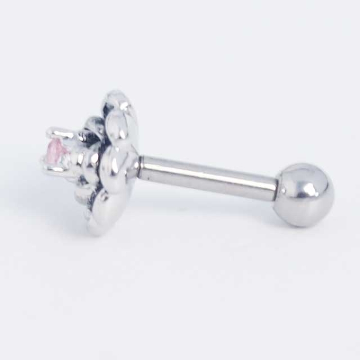 ボディピアス CZセンタージュエルフラワー アンティークシルバー | ピアス専門店HOMESLICEPRODUCTIONS | 詳細画像5 
