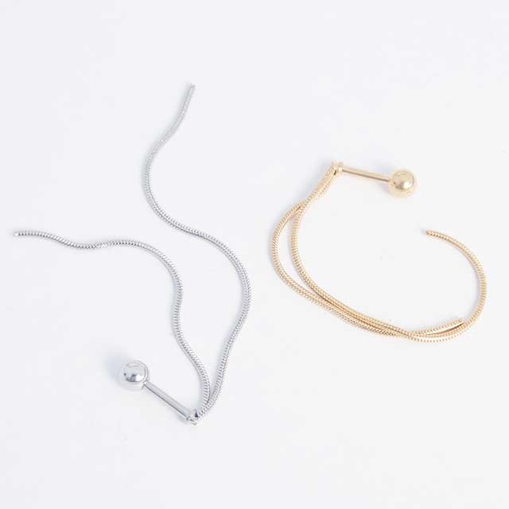 ボディピアス ダブルチェーンダングル ストレートバーベル | ピアス専門店HOMESLICEPRODUCTIONS | 詳細画像6 