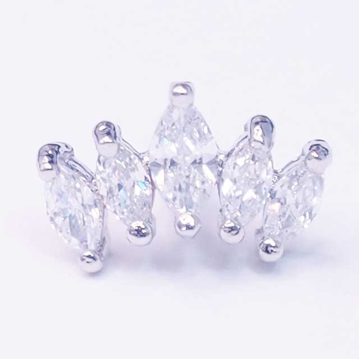 ボディピアス 5マーキーズ CZ | ピアス専門店HOMESLICEPRODUCTIONS | 詳細画像4 