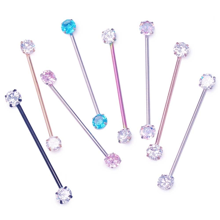 ボディピアス インダストリアル CZ | ピアス専門店HOMESLICEPRODUCTIONS | 詳細画像1 