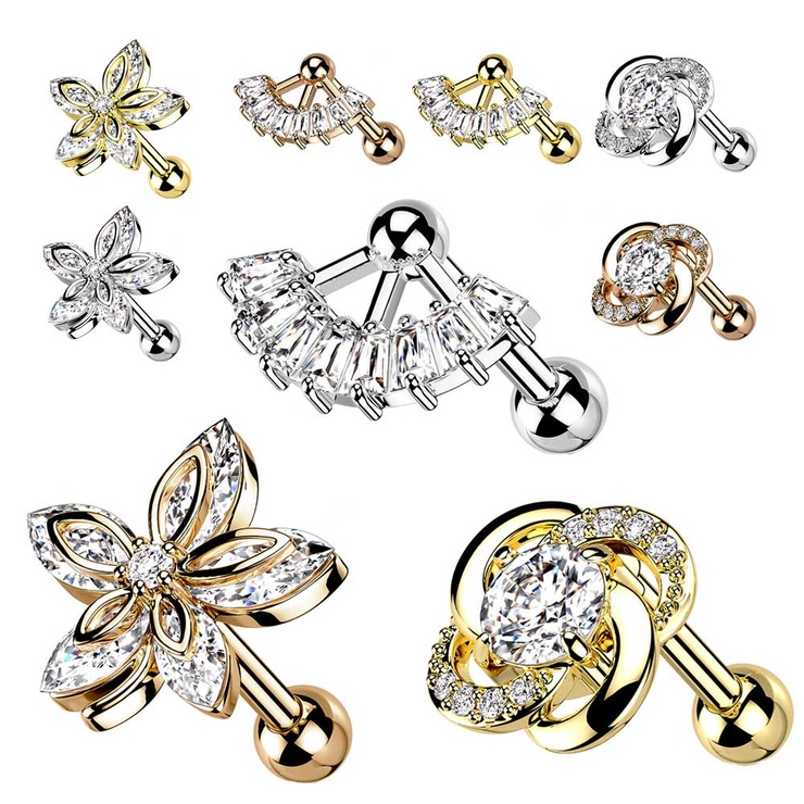 ボディピアス 16G パヴェジュエル | ピアス専門店HOMESLICEPRODUCTIONS | 詳細画像1 