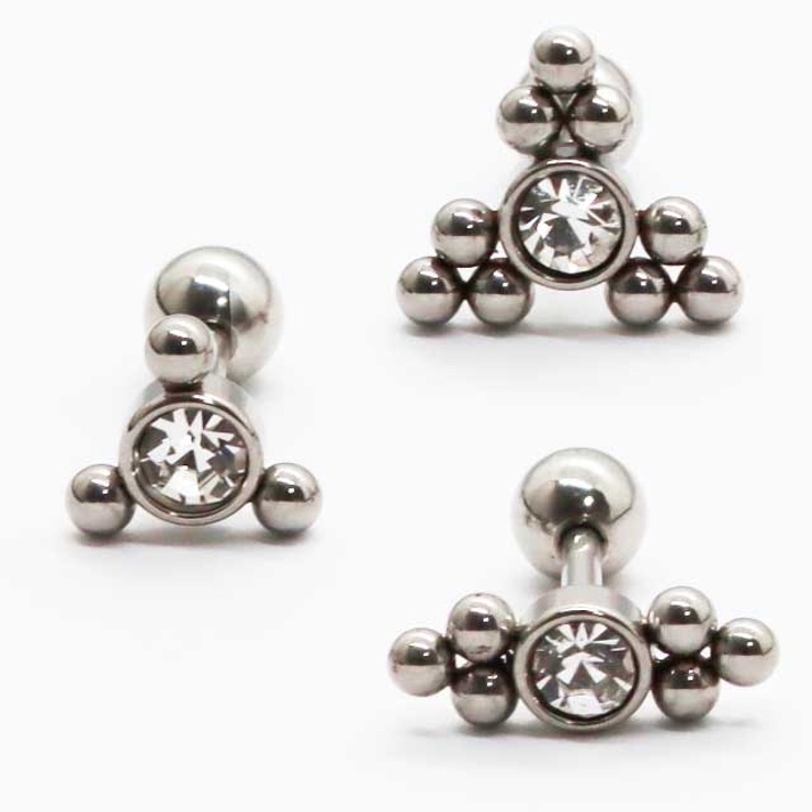 ボディピアス センターボール トライアングル | ピアス専門店HOMESLICEPRODUCTIONS | 詳細画像3 