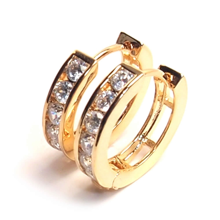 ゴールド | 316Lサージカルステンレス20G 3mmCZ フープピアス | ピアス専門店HOMESLICEPRODUCTIONS