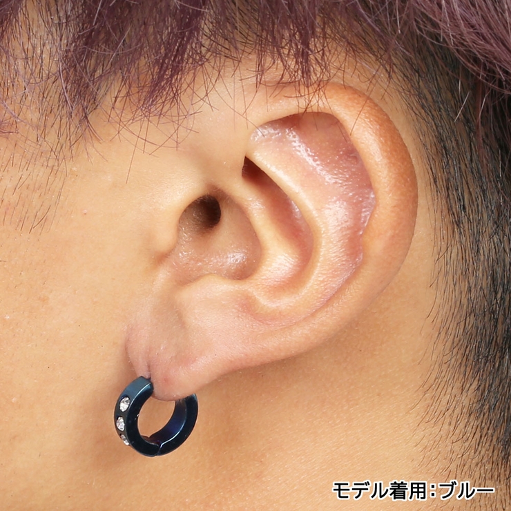 ピアス トリプルCZ フープピアス | ピアス専門店HOMESLICEPRODUCTIONS | 詳細画像11 