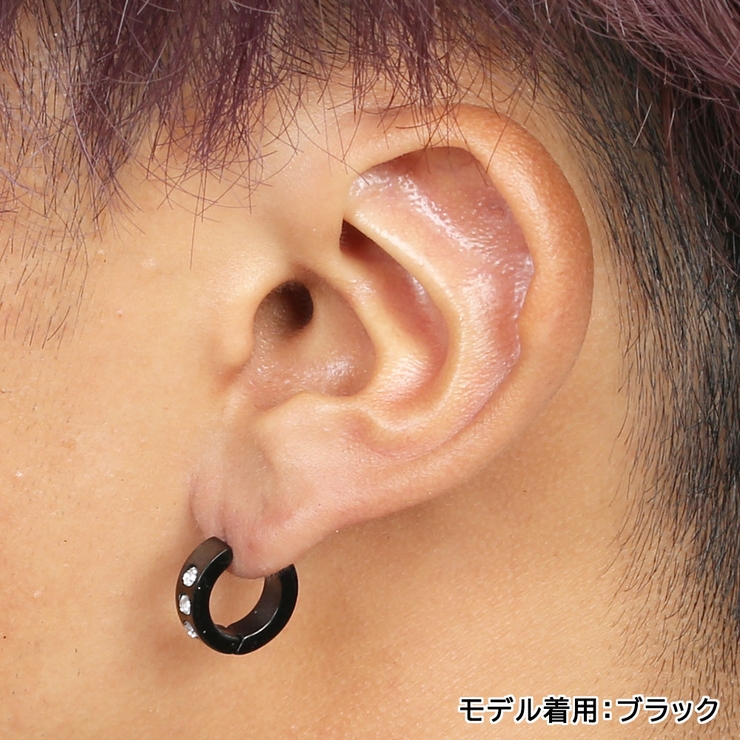 ピアス トリプルCZ フープピアス | ピアス専門店HOMESLICEPRODUCTIONS | 詳細画像13 