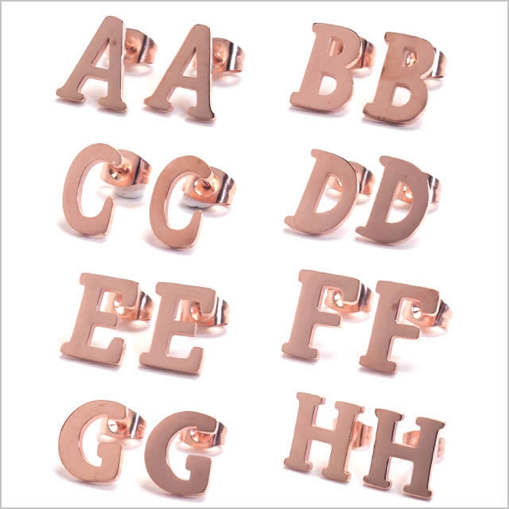 ピアス 316Lサージカルステンレス アルファベット | ピアス専門店HOMESLICEPRODUCTIONS | 詳細画像8 