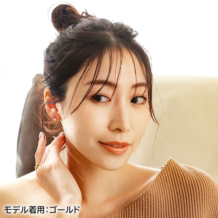 ピアス サージカルステンレス センタージュエル フレームハート 1ペア | ピアス専門店HOMESLICEPRODUCTIONS | 詳細画像13 