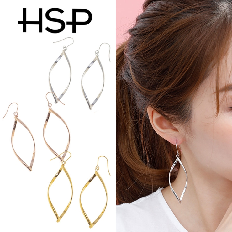 リーフモチーフ シャープフレーム ステンレスピアス （1ペア） | ピアス専門店HOMESLICEPRODUCTIONS | 詳細画像1 