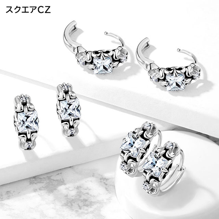 ピアス サージカルステンレス アンティークシルバーデザイン | ピアス専門店HOMESLICEPRODUCTIONS | 詳細画像3 