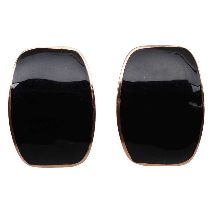 ブラック | ピアス サージカルステンレス カラーレクタングル | ピアス専門店HOMESLICEPRODUCTIONS