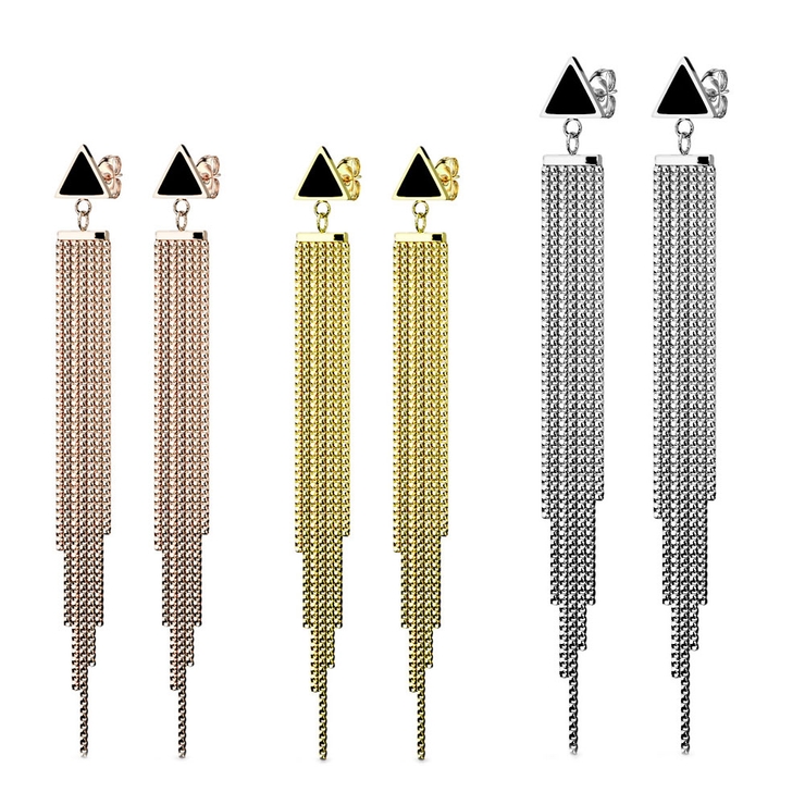 ピアス サージカルステンレス エナメルフィールドトライアングル | ピアス専門店HOMESLICEPRODUCTIONS | 詳細画像1 