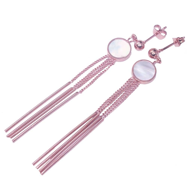 ピンクゴールド | ピアス サージカルステンレス シェルフィールドサークル | ピアス専門店HOMESLICEPRODUCTIONS