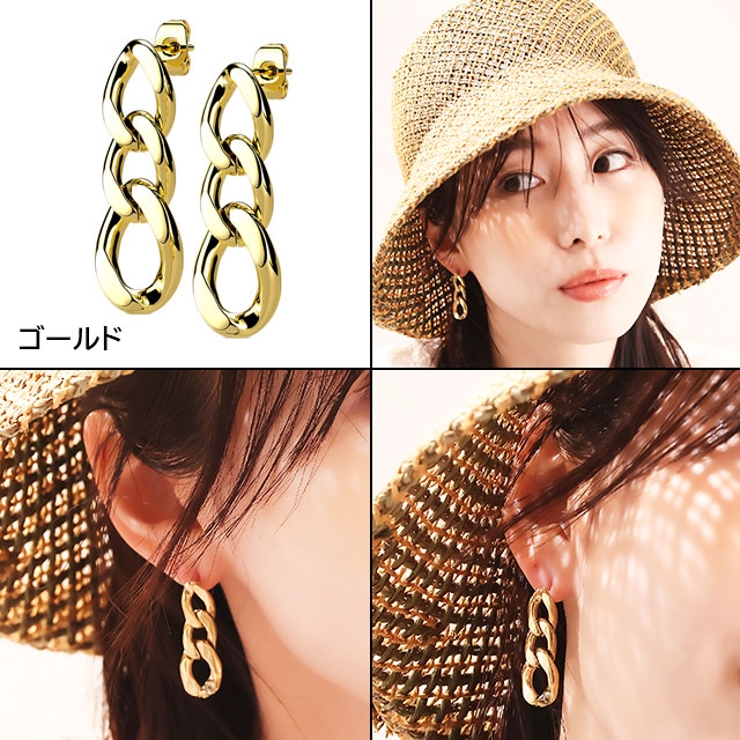 ピアス サージカルステンレス チェーンリンクダングル | ピアス専門店HOMESLICEPRODUCTIONS | 詳細画像4 