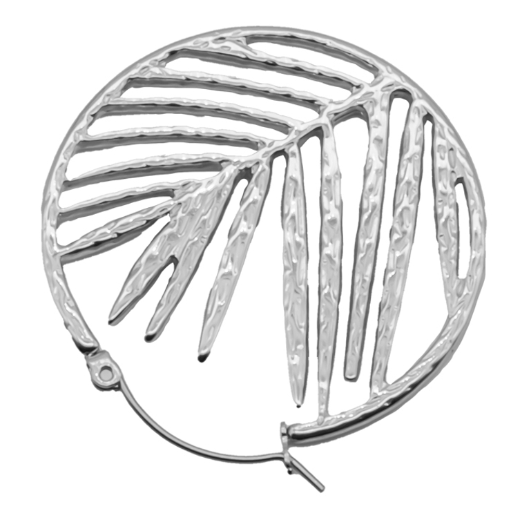 フープピアス バンブーリーフ 竹 | ピアス専門店HOMESLICEPRODUCTIONS | 詳細画像3 